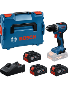 Bosch GSR18V-52 akumulatorski vrtalnik s kovčkom in baterijami.