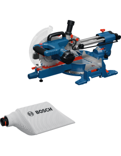 Bosch GCM305-216S drsna kotna žaga z vrečko za prah.