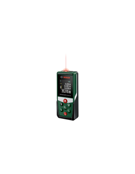 Bosch laserski merilnik razdalje UniversalDistance 50C z digitalnim zaslonom.